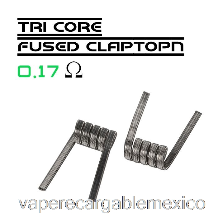 Cable Vape Recargable Wotofo Comp - Bobinas Preconstruidas Clapton Fusionado De Tres Núcleos De 0,17 Ohmios - Paquete De 10